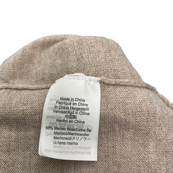 Madewell Merino Wool Blend Lightweight Drop Shoulder Sweater Beige size XS - Picture 5 of 6